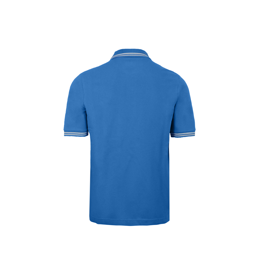Omini Logo Men's Polo Shirt - Aqua Blue White