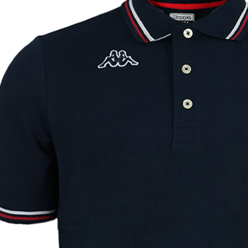 Omini Logo Men's Polo Shirt - Navy Red