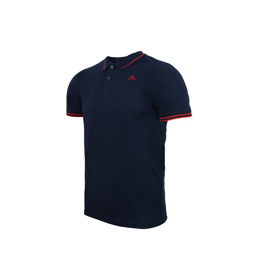 Sports Logo Men's Polo Shirt - Navy Red