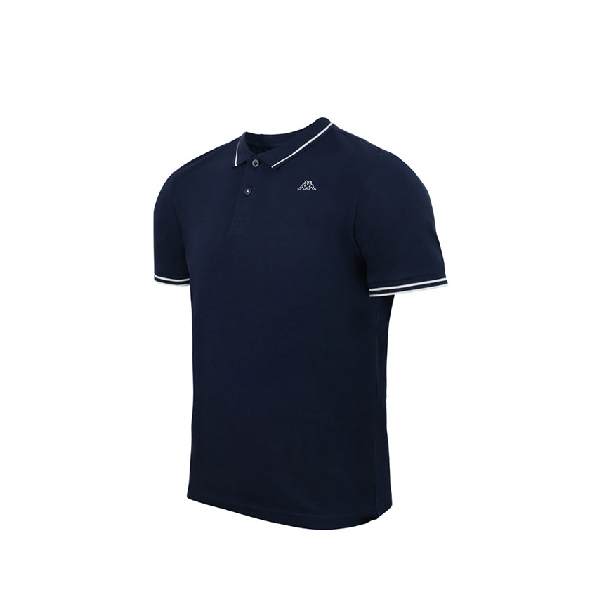 Sports Logo Men's Polo Shirt - Navy White