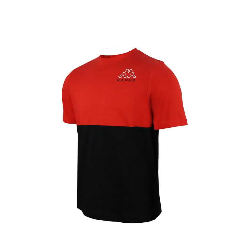 Sports Logo Men's T-Shirt - Red Black