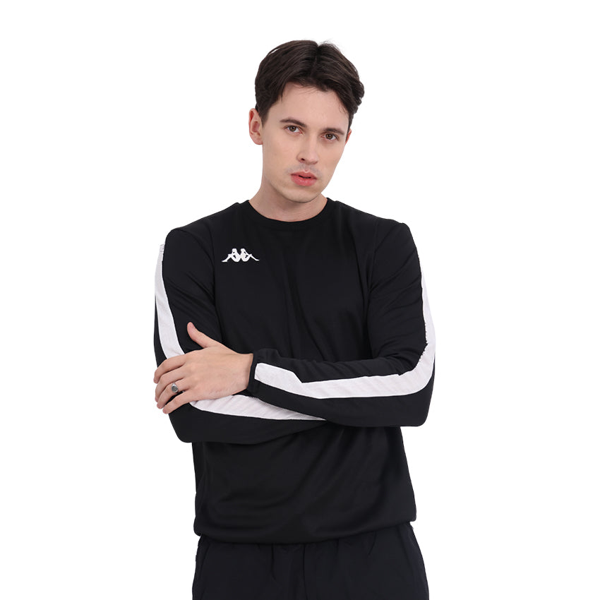 Sports Logo Men's Sweatshirt - Black White
