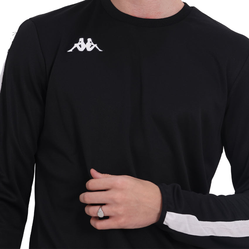 Sports Logo Men's Sweatshirt - Black White